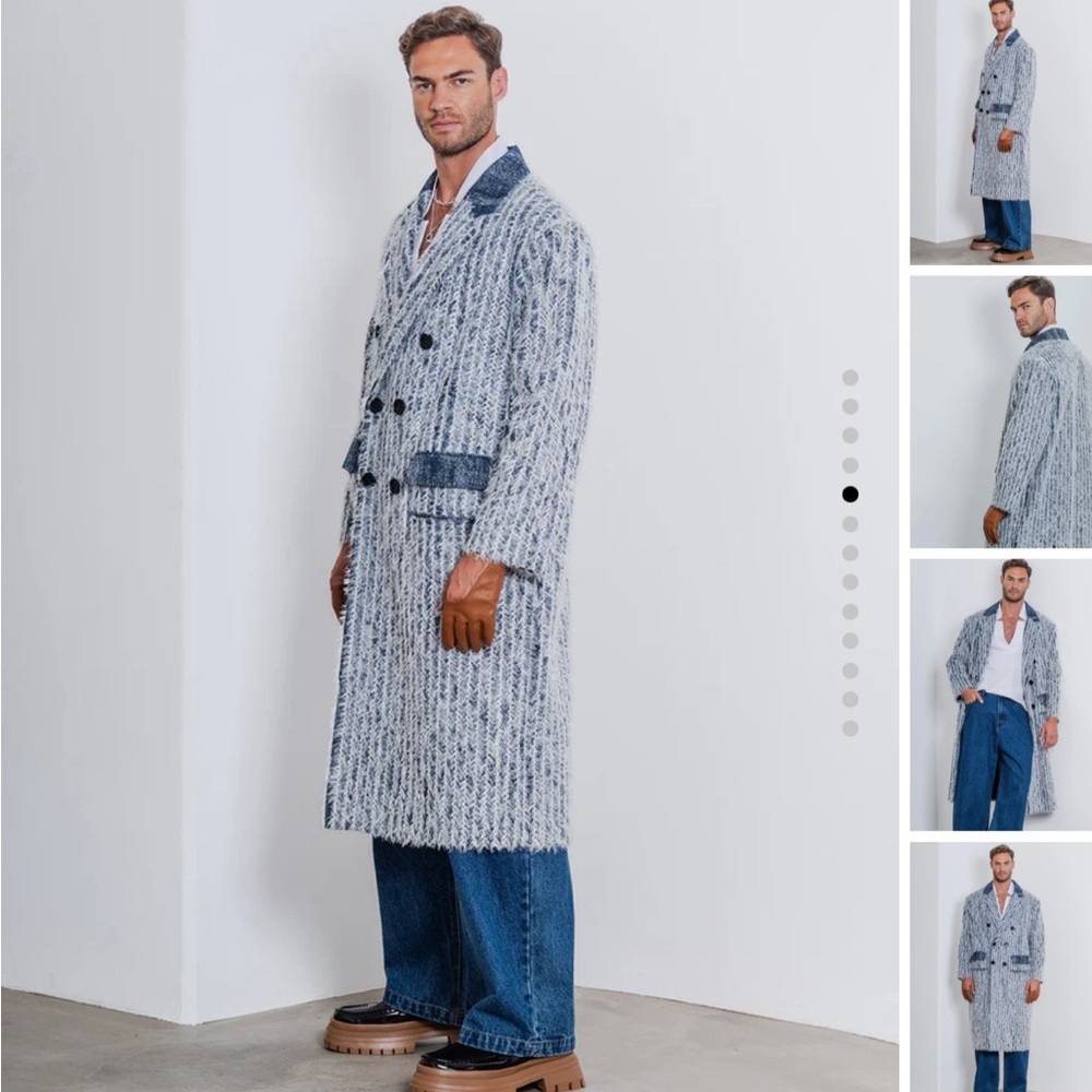 ORTTU Andre Jacket blue one size loose fit New - Picture 5 of 8